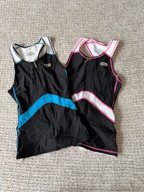 LG cycling blue and pink tank top bundle